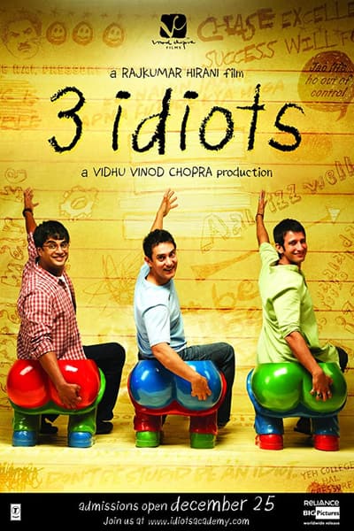 3 Idiots (2009) Hindi Movie 480p | 720p | 1080p BluRay ESub | [Comedy, Drama]