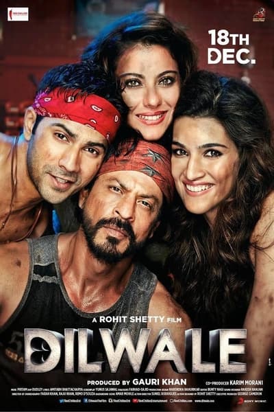 Dilwale (2015) Hindi Movie 480p | 720p BluRay 450MB | 1.2GB ESub