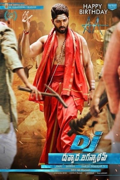 DJ: Duvvada Jagannadham (2017) UNCUT Dual Audio {Hindi-Telugu} Movie 480p | 720p | 1080p WEB-DL ESub