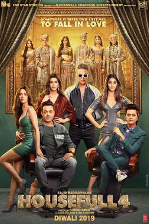 Housefull 4 (2019) Hindi Movie 480p | 720p | 1080p WEB-DL 400MB | 1.2GB ESub