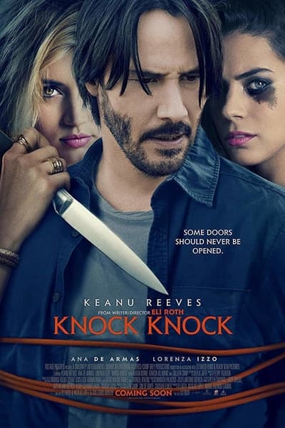 Knock Knock (2015) Dual Audio {Hindi-English} Movie 480p | 720p BluRay 300MB | 850MB