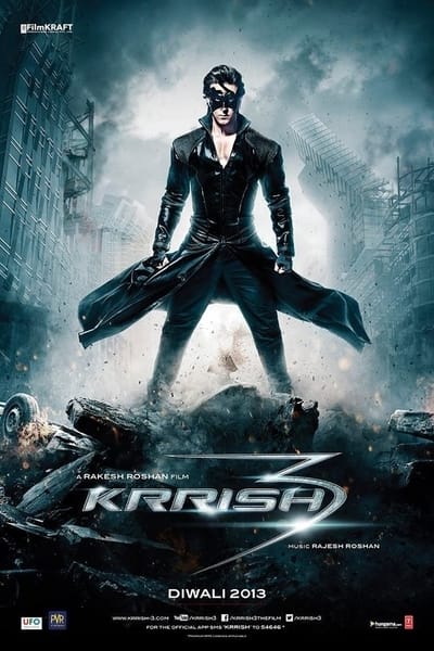 Krrish 3 (2013) Hindi Movie 480p | 720p | 1080p BluRay 450MB | 1.2GB | [Action, Sci-Fi]