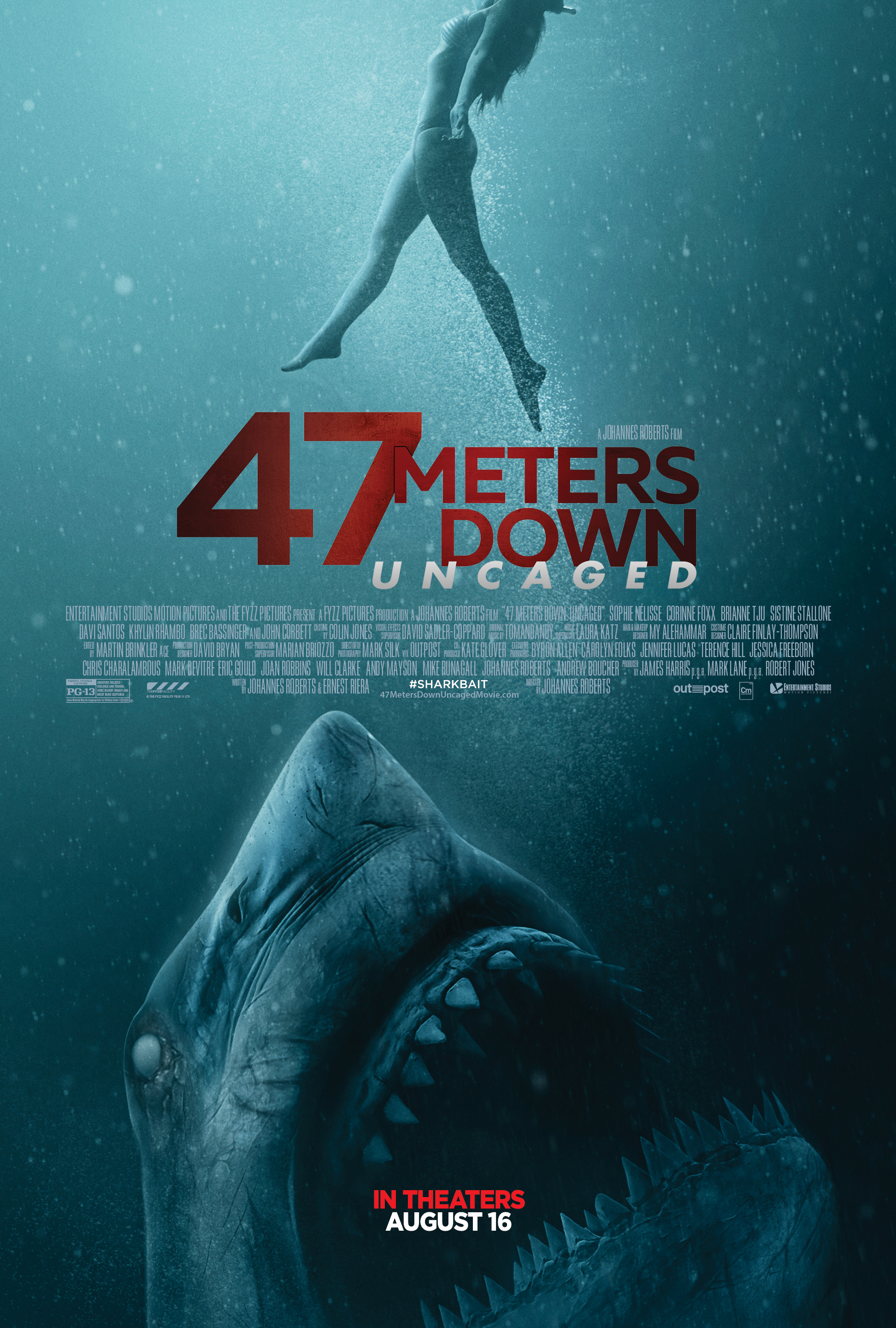 47 Meters Down: Uncaged (2019) Dual Audio {Hindi-English} Movie 480p | 720p | 1080p | 1440p | 2160p | BluRay 400MB | 900MB | 1.12GB | 1.54GB | 10.31GB | [Adventure, Drama, Horror, Thriller]